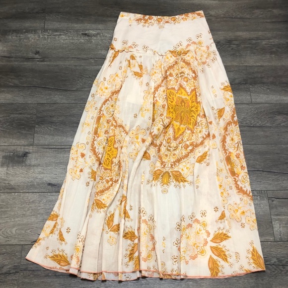 Free People Farrah Drop Waist Maxi Skirt Print - Picture 3 of 10